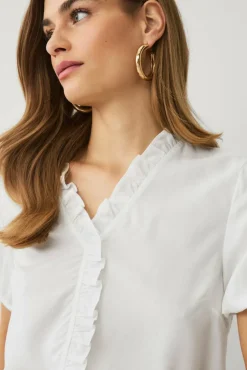 Ellos Collection Bluse med volang