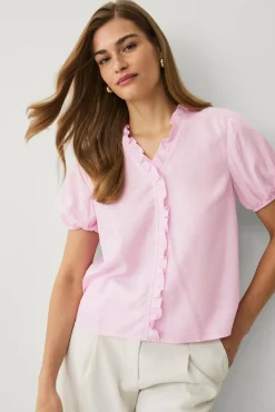 Ellos Collection Bluse med volang