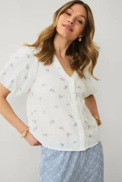 Ellos Collection Bluse med ballongermer