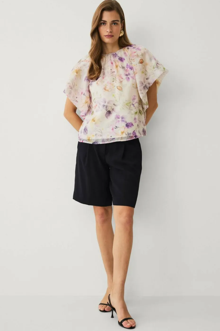 Ellos Collection Bluse med ballongermer