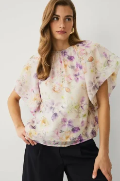 Ellos Collection Bluse med ballongermer