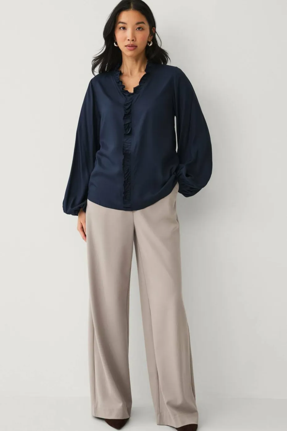 Ellos Collection Bluse med volanger