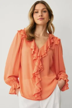 Ellos Collection Bluse med volanger