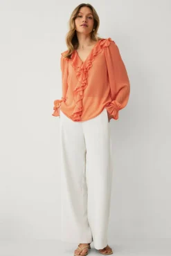 Ellos Collection Bluse med volanger
