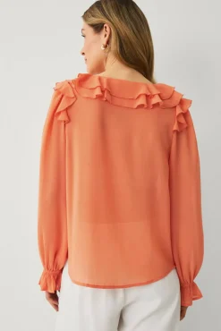Ellos Collection Bluse med volanger
