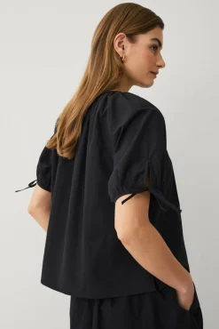 Ellos Collection Bluse med nøkkelhulsåpning