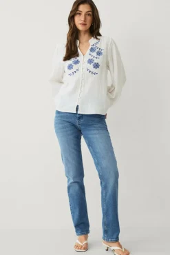Ellos Collection Bluse med broderi