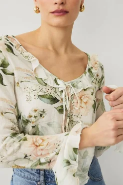 Ellos Collection Bluse med volanger