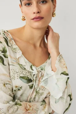 Ellos Collection Bluse med volanger