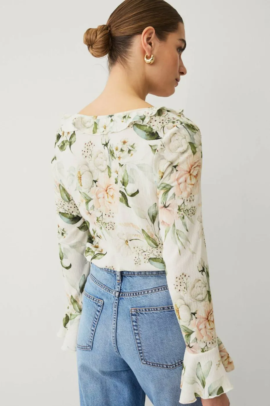 Ellos Collection Bluse med volanger