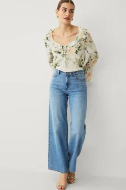 Ellos Collection Bluse med volanger
