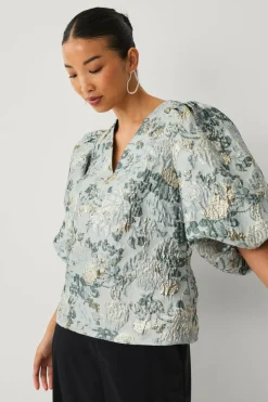 Ellos Collection Bluse med ballongermer
