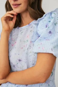 Ellos Collection Bluse med puffermer