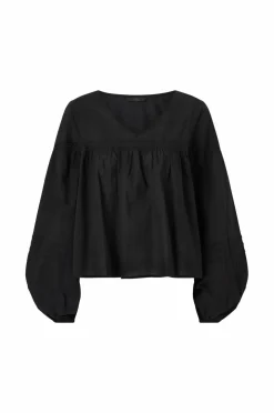 Ellos Collection Bluse med blondeinnsatser