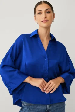 Ellos Collection Bluse med brede ermer