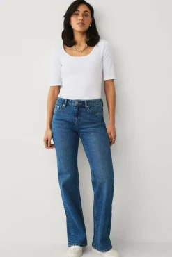 Ellos Collection Boot cut jeans med lav midje