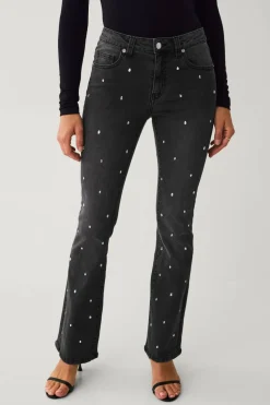 Ellos Collection Boot cut jeans med strass