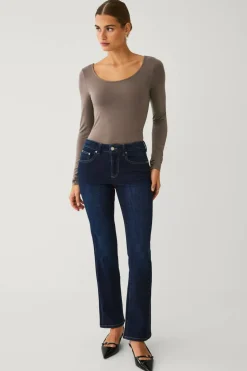 Ellos Collection Boot cut jeans med baklommer