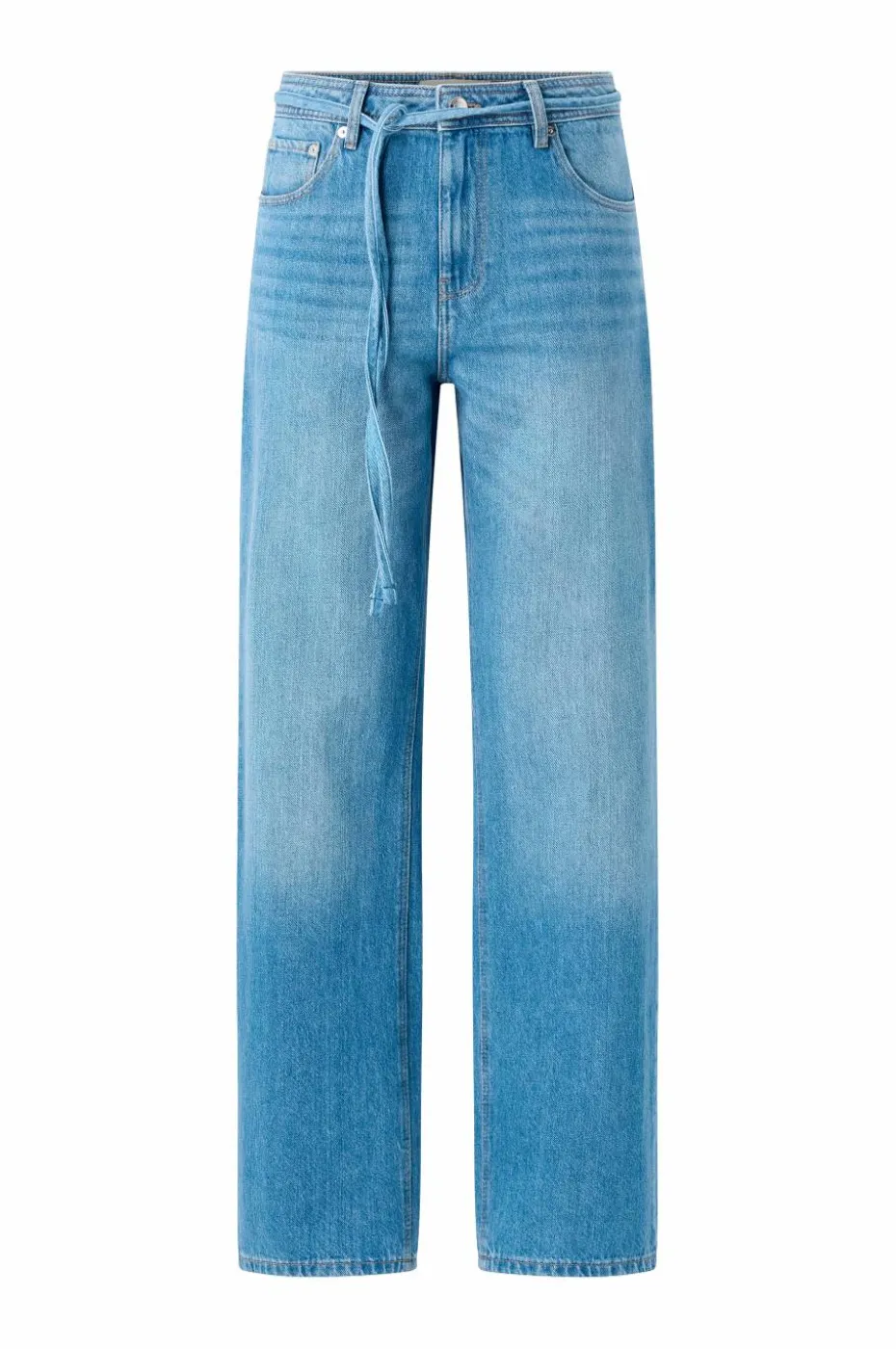 Ellos Collection Brede jeans med knytbart belte