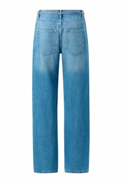 Ellos Collection Brede jeans med knytbart belte