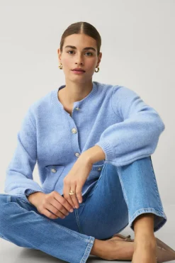 Ellos Collection Cardigan med gullknapper