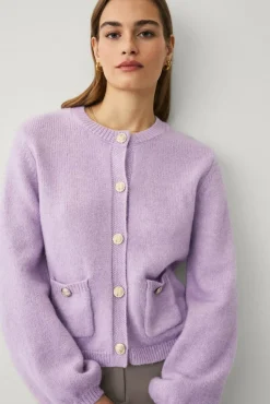 Ellos Collection Cardigan med gullknapper