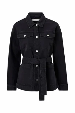 Ellos Collection Denim jakke med knytebelte