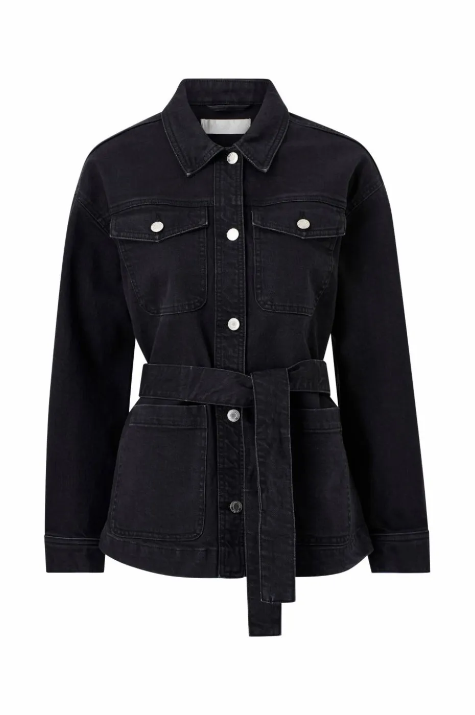 Ellos Collection Denim jakke med knytebelte