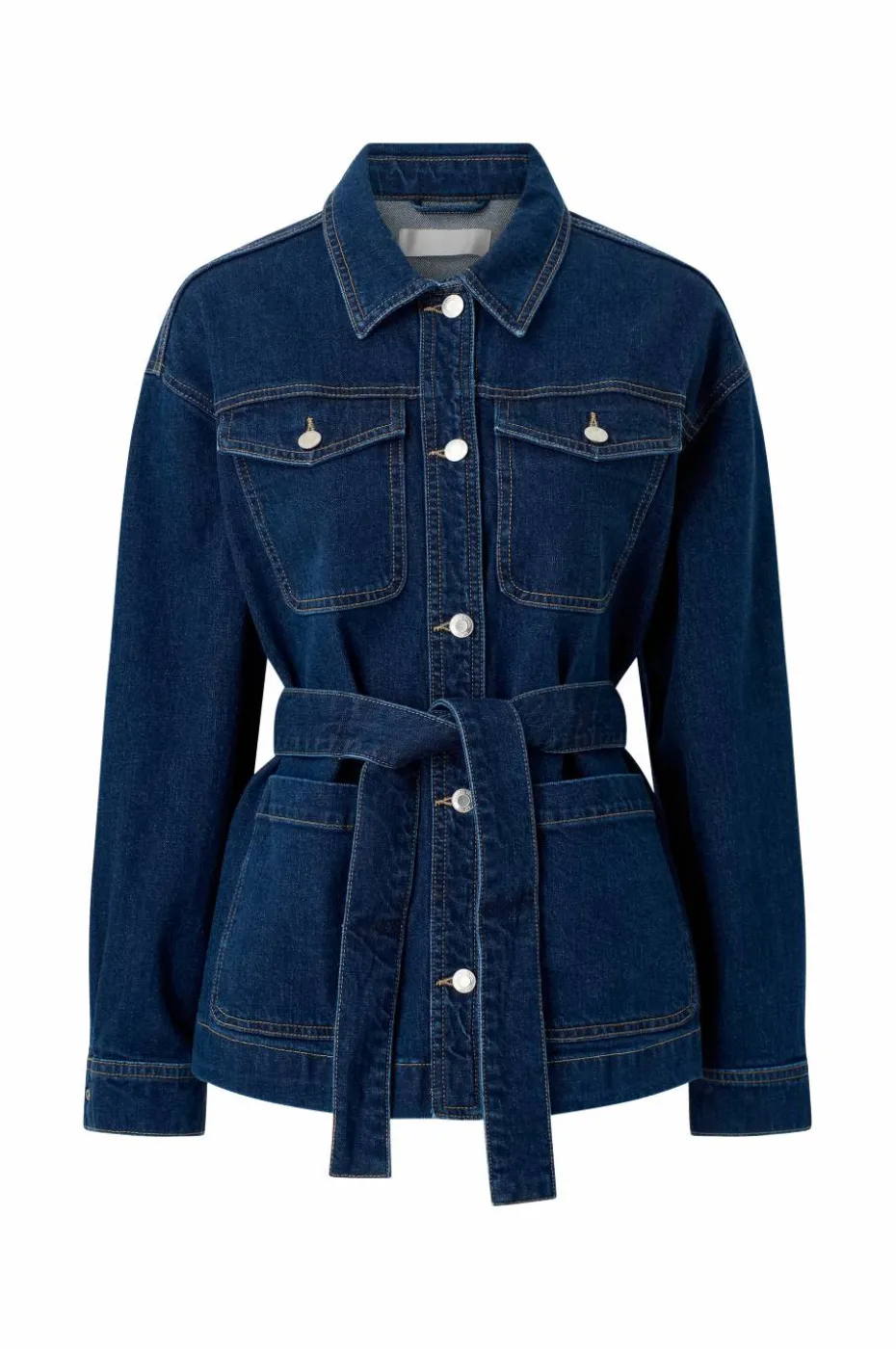 Ellos Collection Denim jakke med knytebelte