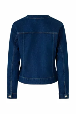 Ellos Collection Denim jakke med avrundet hals