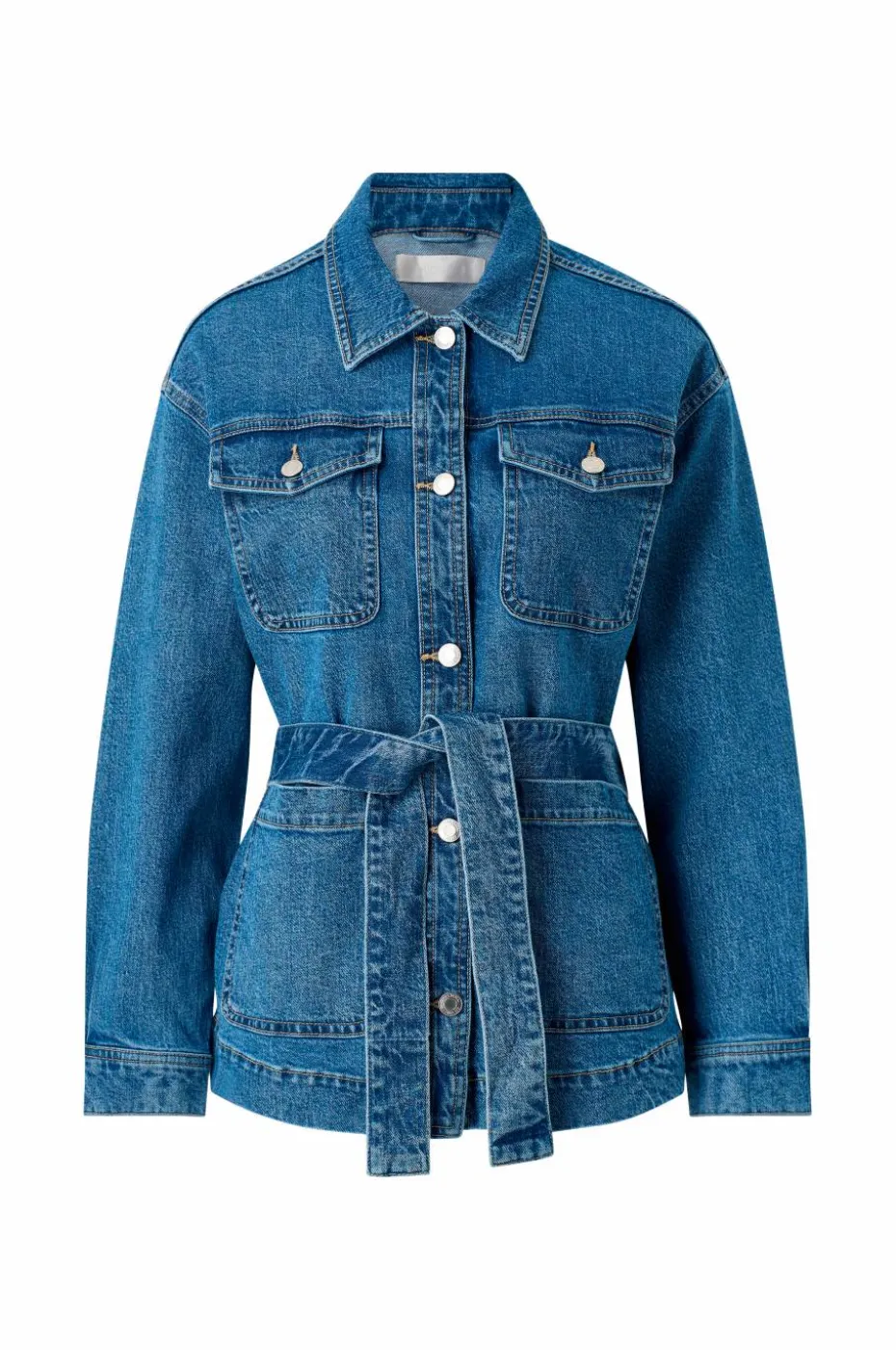 Ellos Collection Denim jakke med knytebelte