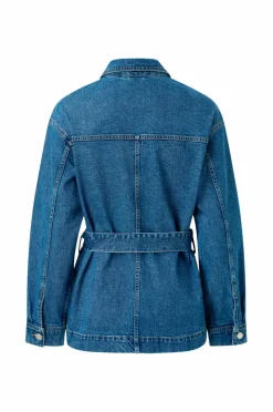 Ellos Collection Denim jakke med knytebelte