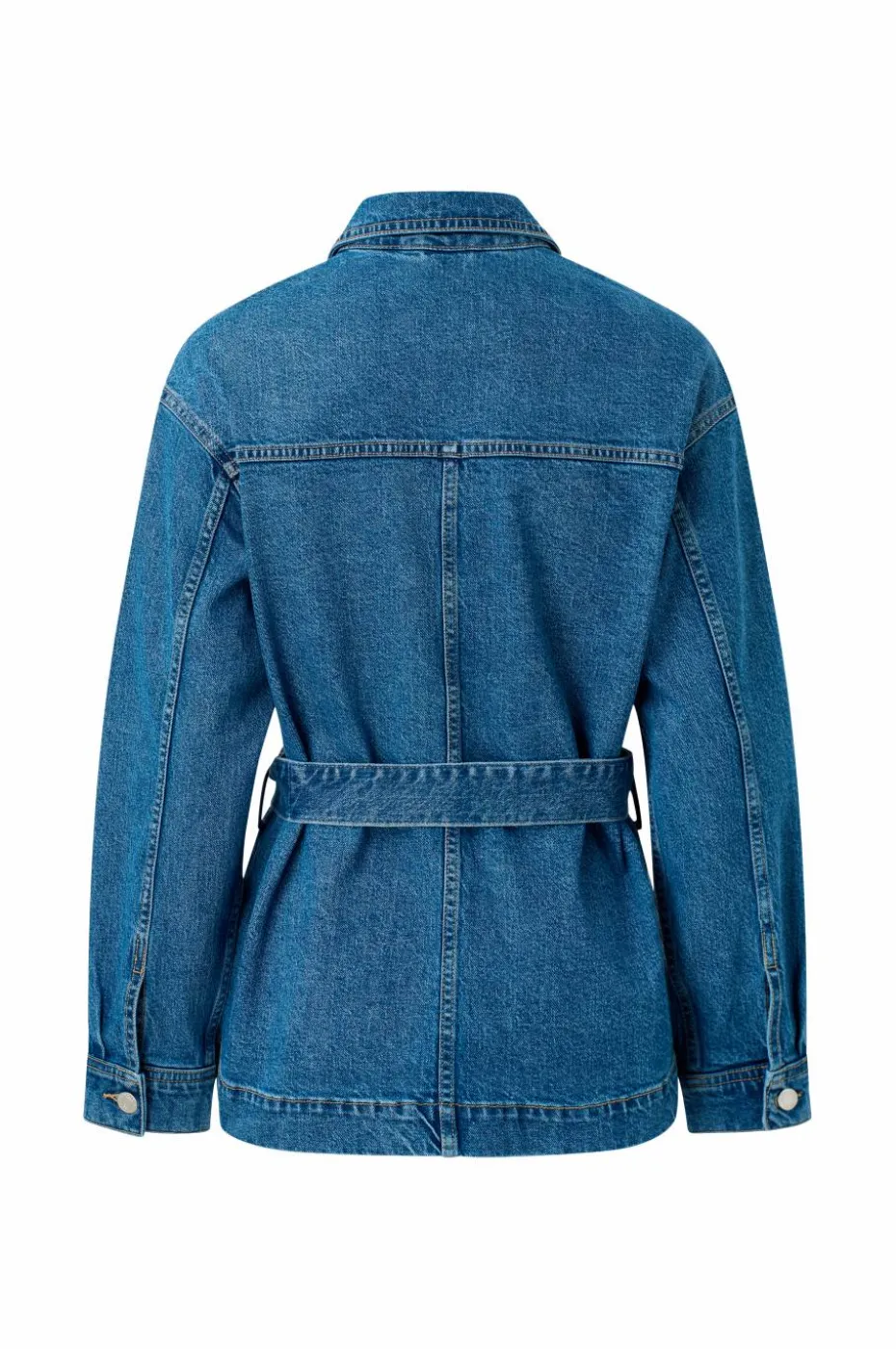Ellos Collection Denim jakke med knytebelte