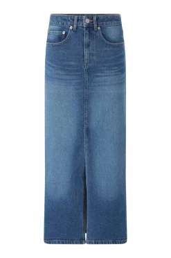 Ellos Collection Denim skjørt i maksimal lengde