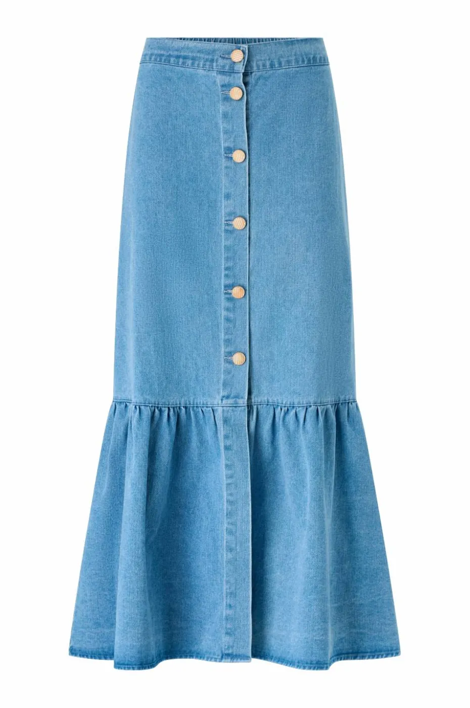 Ellos Collection Denim skjørt med volang