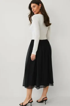 Ellos Collection Fôret skjørt i chiffon