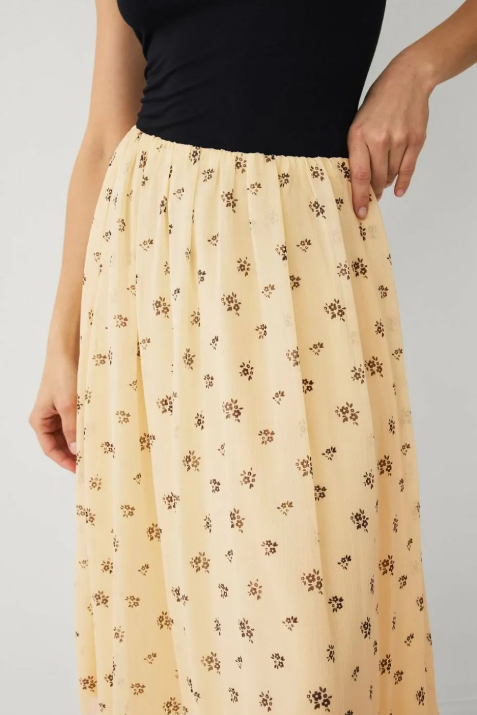 Ellos Collection Fôret skjørt i chiffon