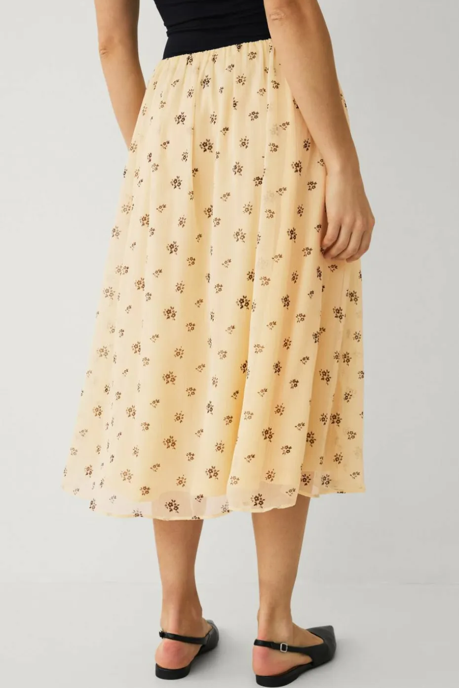 Ellos Collection Fôret skjørt i chiffon