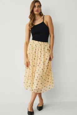 Ellos Collection Fôret skjørt i chiffon
