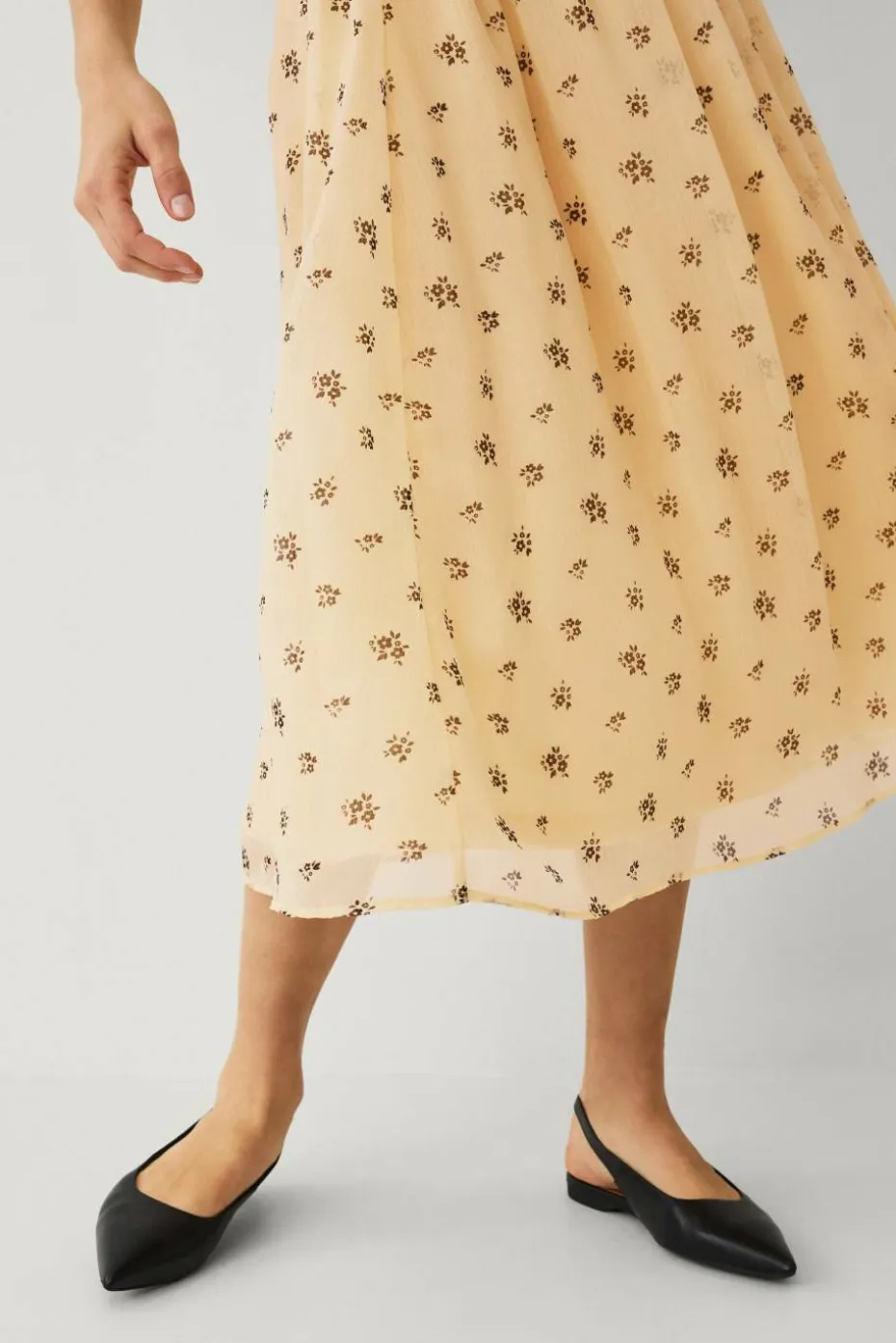 Ellos Collection Fôret skjørt i chiffon