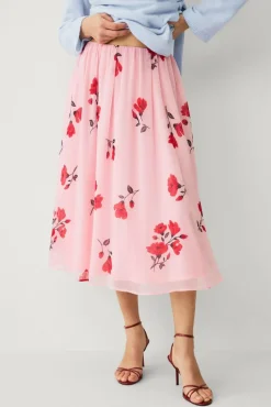 Ellos Collection Fôret skjørt i chiffon