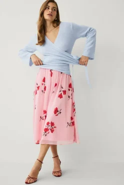 Ellos Collection Fôret skjørt i chiffon