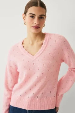 Ellos Collection Hullmønstret pullover