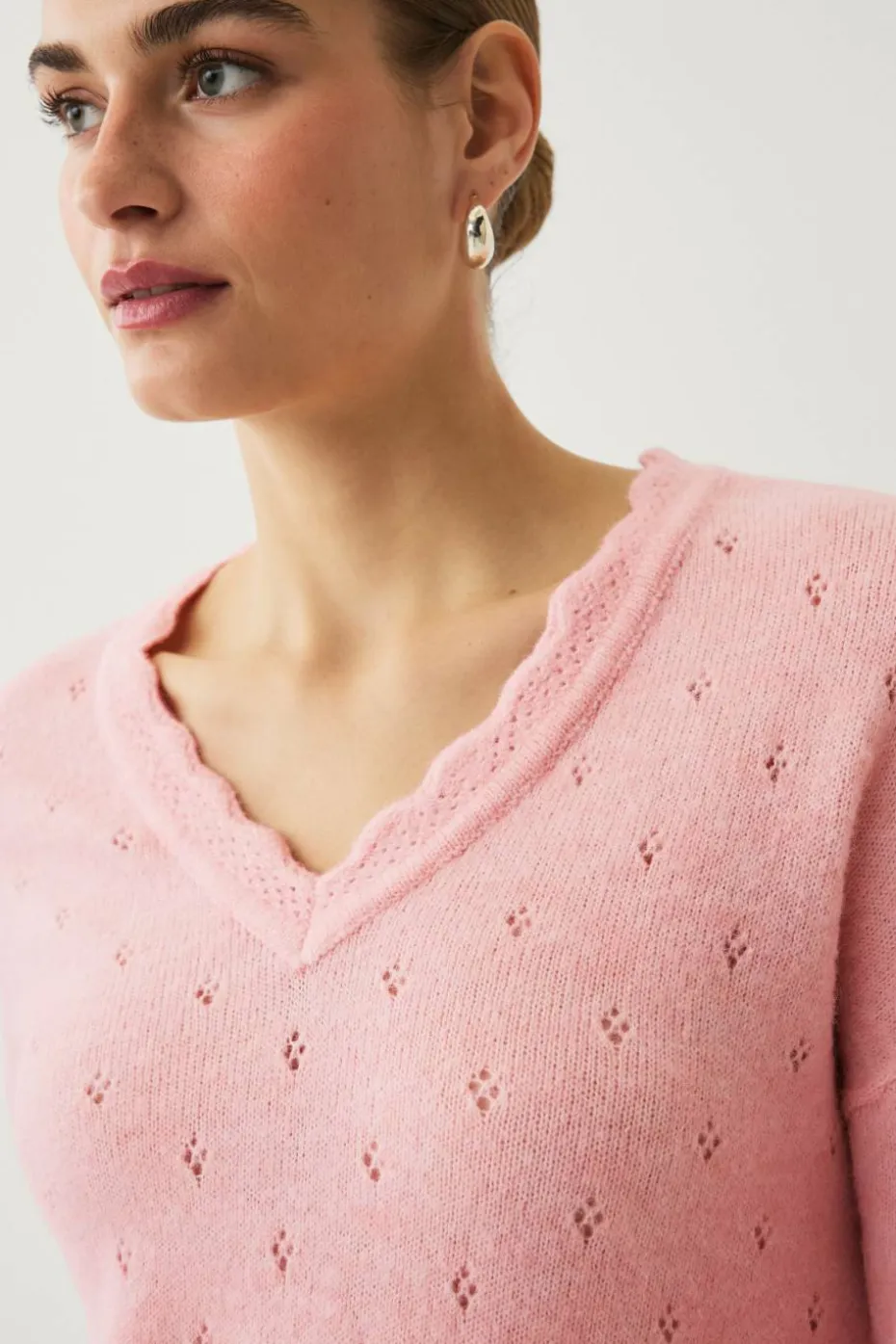 Ellos Collection Hullmønstret pullover