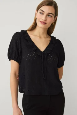Ellos Collection Hullmønstret topp