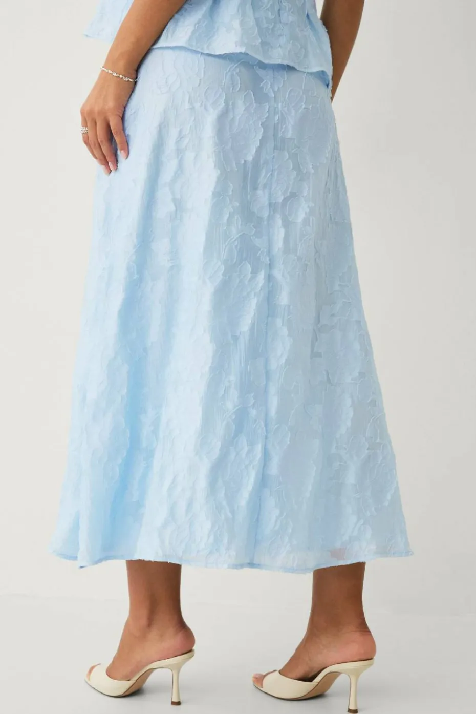 Ellos Collection Jacquard-vevd skjørt