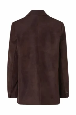 Ellos Collection Jakke i imitert semsket skinn