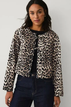 Ellos Collection Jakke med leopardmønster