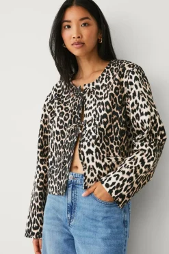 Ellos Collection Jakke med leopardmønster