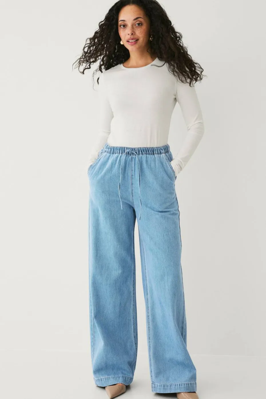 Ellos Collection Jeans med snøring